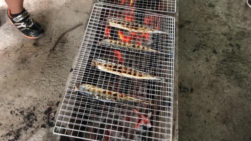 【サンマ・おにぎりパーティー】