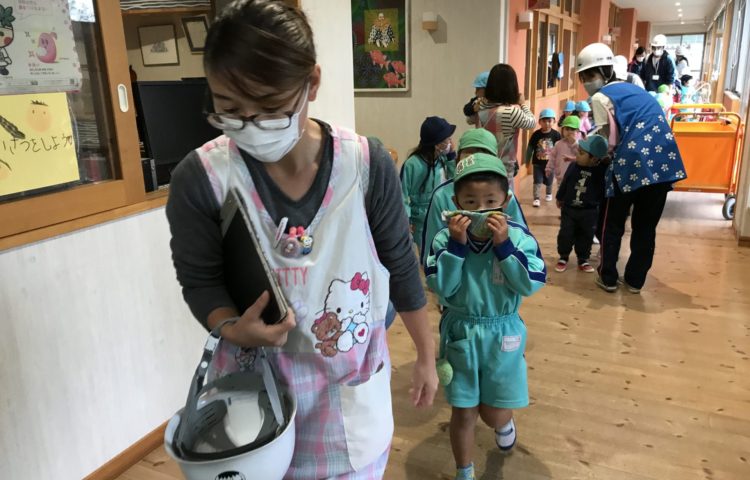 【避難訓練がありました】