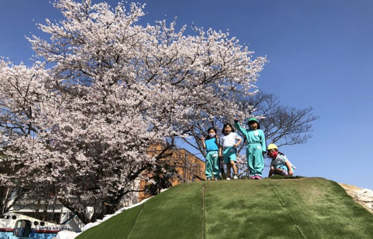 【楽しいね☺️さくらの花も嬉しそう🌸】