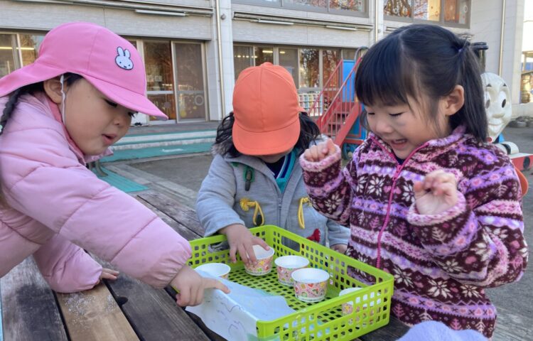 【寒さに強い子どもたち】