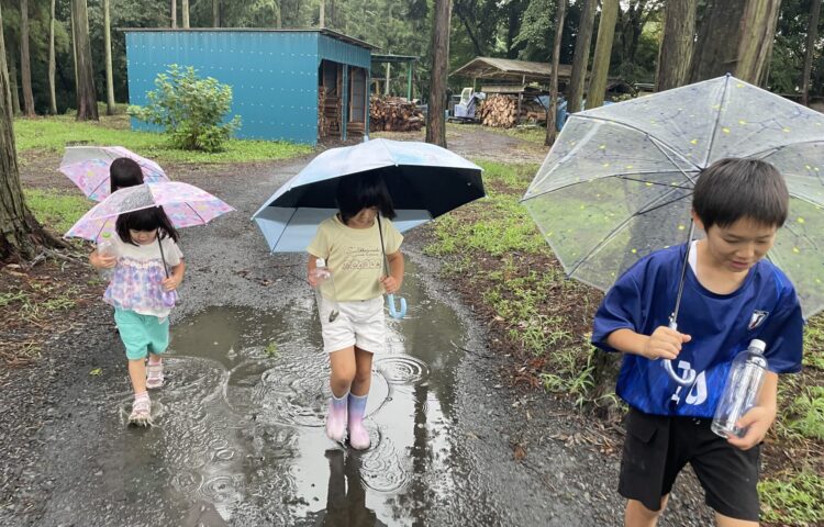 【雨でも楽しいね☂️】